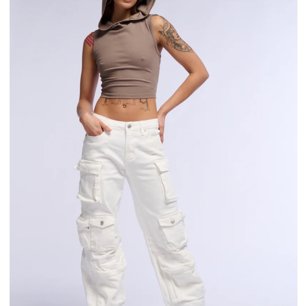 Label Brooklyn Cargo Pocket Wide Leg Jean - Picture 5 of 6
